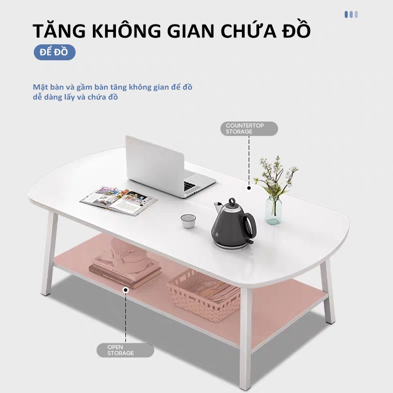 Bàn Sofa, Bàn Trà Phòng Khách 2 Tầng, Bàn Uống Nước Tiện Dụng 4 Chân Tiện Lợi | BigBuy360 - bigbuy360.vn