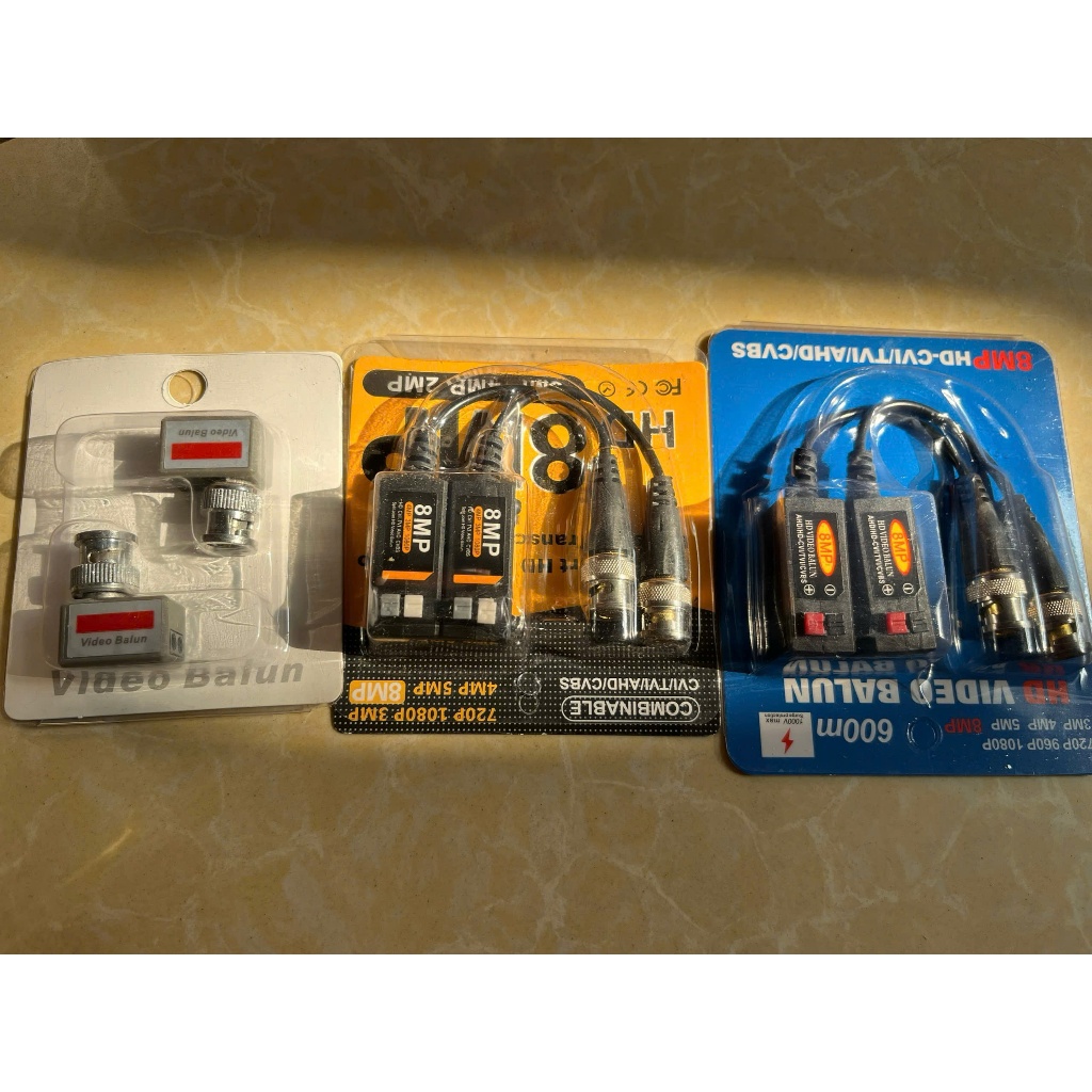 video balun xanh camera 8mp chuyên lắp camera  ( Thiết bị Video Balun bấm 5M )