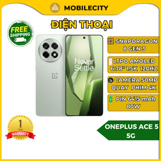 Điện thoại OnePlus Ace 5 5G - Snapdragon 8 Gen 3 (BHV 12 Tháng) - Giá Rẻ - Mobilecity