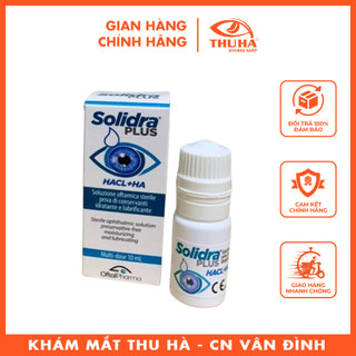  Dung dịch nhỏ mắt Solidra Plus 10ml - Dưỡng ẩm bảo vệ hỗ trợ khô mỏi mắt  Itali  