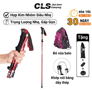 Gậy Leo Núi Hợp Kim Nhôm Siêu Nhẹ Chính Hãng Necasil, Gậy Trekking Gấp Gọn Tiện Lợi Chỉ Còn 32cm