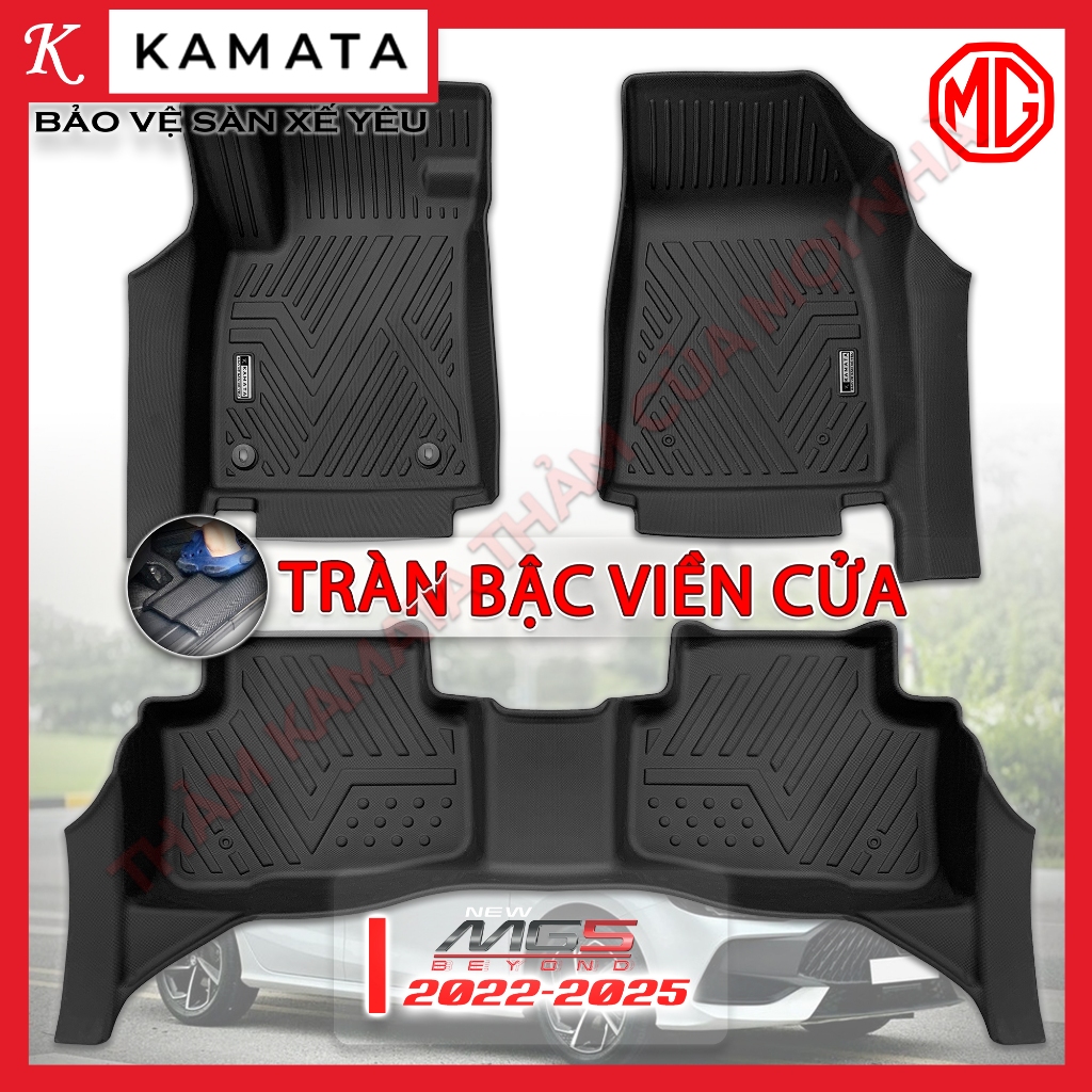 Thảm sàn ô tô MG5 2022-2026 đúc nguyên khối (chất liệu TPV) cao cấp mới nhất KAMATA
