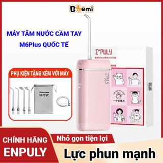 (BẢN QUỐC TẾ 4 ĐẦU TĂM) Máy tăm nước XiaomiEnpuly cầm tay bản mới nhất chống nước IPX8 máy tăm nước M6 Plus