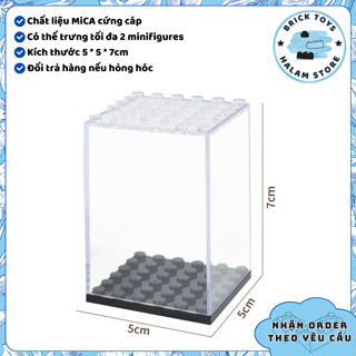 [Có sẵn] Hộp trưng bày Minifigures - Hộp mica trong suốt - Hộp nhỏ đựng 1 nhân vật đồ chơi lắp ráp