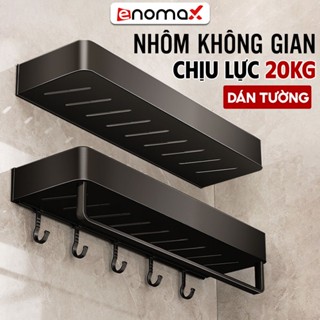 Kệ để đồ nhà tắm Enomax dán tường, để đồ đa năng , đựng mỹ phẩm, dầu gội, chất liệu nhôm hàng chống gỉ cao cấp
