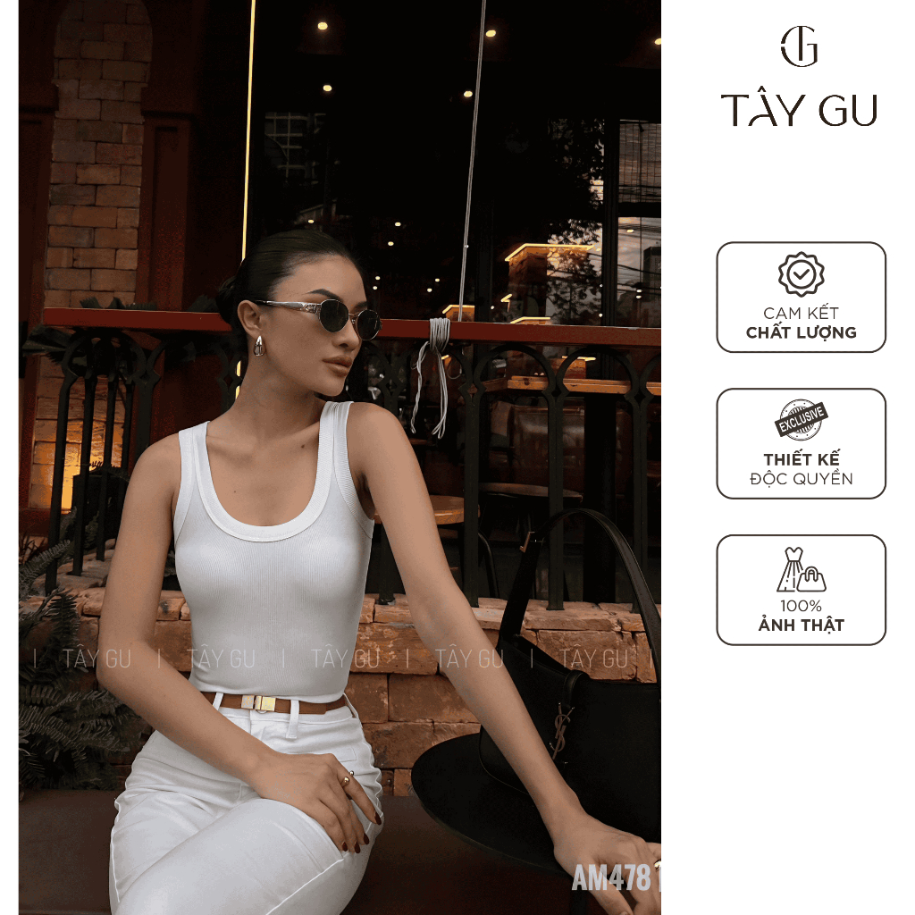 Áo Thun Ba Lỗ Basic KARLY - TÂYGU - AM478