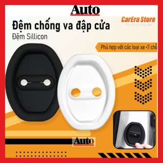 Miếng đệm silicon chống va đập cánh cửa ô tô, chống sốc, chống han rỉ hiệu quả 2 màu đen, trắng