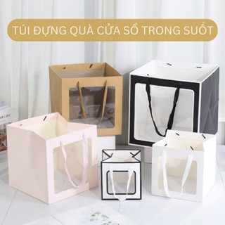 Túi Đựng Quà Cửa Sổ Trong Suốt, Túi Đựng Gấu Bông, Túi Đựng Bánh Kem, Bánh Sinh Nhật Nhiều Kích Cỡ