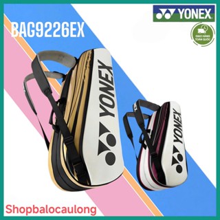 Balo cầu lông yonex Full vợt BAG9226EX Trắng vàng, Đen Túi Thể Thao