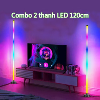 COMBO 2 Cây Đèn LED RGB 120cm Nháy Theo Nhạc mới nhất 2025 Trang Trí Máy Tính & Tivi Và Decor Phòng Cực Kì Đẹp, Có APP.