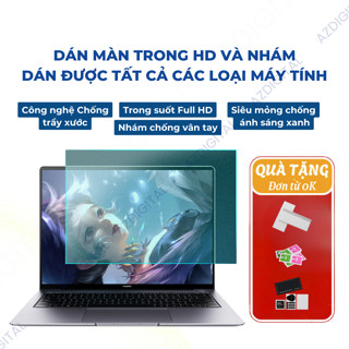 Tấm Dán Màn Hình Laptop Đủ Mã Máy FULL HD Azdigital Dán Mac SF Surface Trong Suốt Và Loại Chống Chói Lóa Nhám Phản Quang