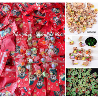  Combo 50 túi mù tự xé capybara phát sáng kẹo mù capybara đồ chơi giải trí trang trí DIY 