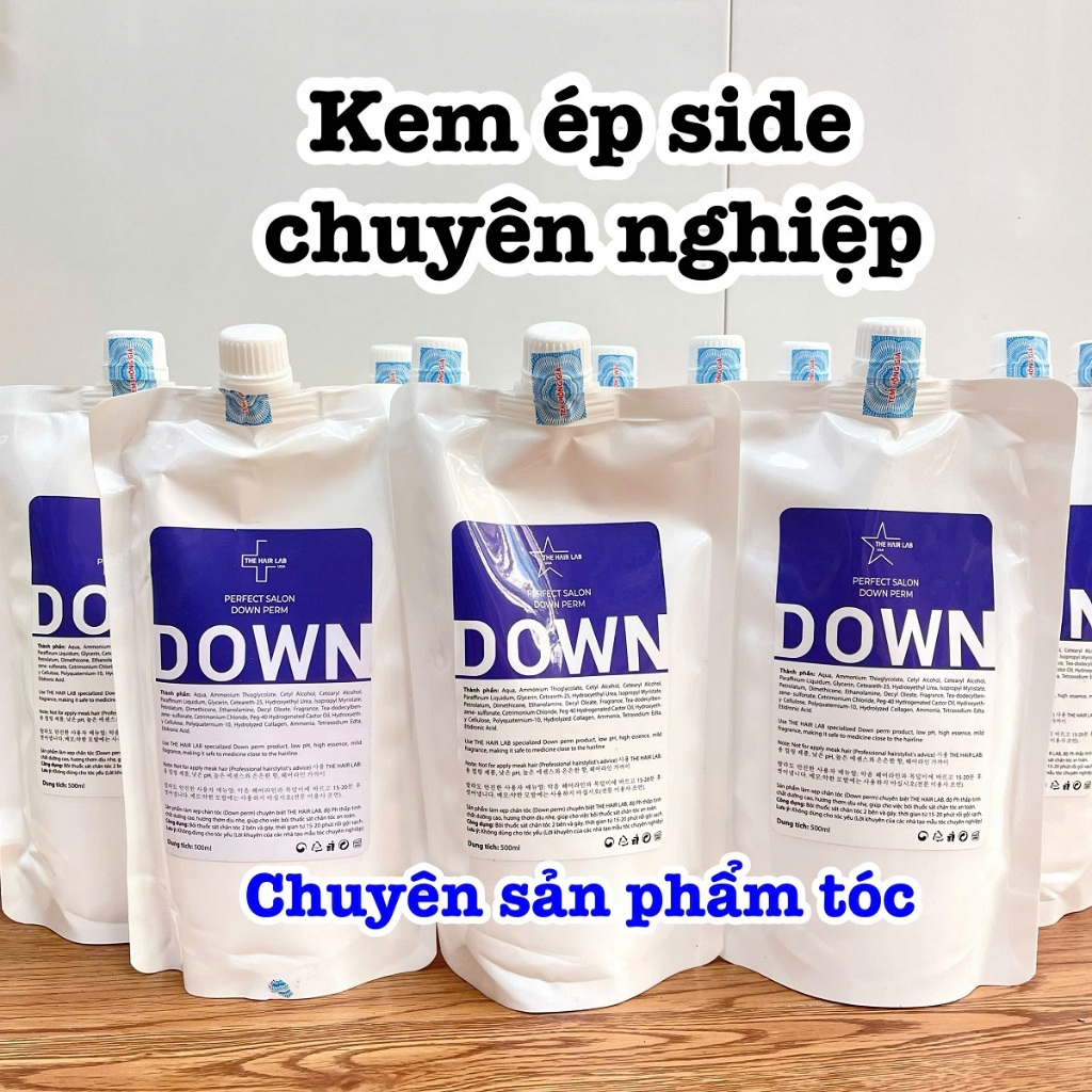 Kem ép side tóc nam DOWN chuyên nghiệp 500ml - Hương thơm dịu nhẹ
