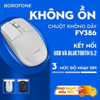Chuột Bluetooth không dây FOREV FV386 chống ồn siêu nhạy cho Laptop Macbook PC iPad Tablet SmartTV