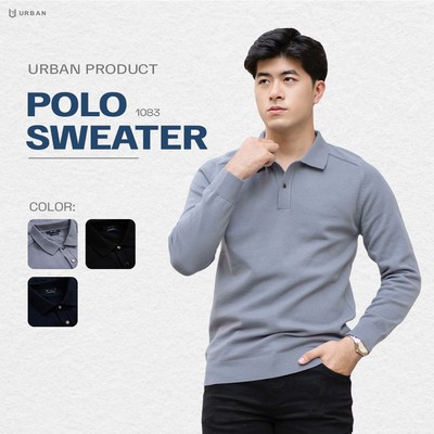Áo Len Cổ Polo Nam URBAN Souffle Mềm Mịn, Siêu Ấm, Co Giãn, Lịch Lãm, Trẻ Trung, Không Ôm NO.1083