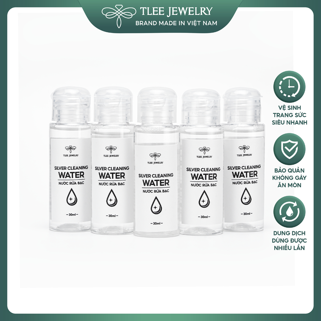 Nước rửa trang sức bạc TLEE dung dịch làm sáng bóng bạc như mới 30ml TLEE JEWELRY PK0106