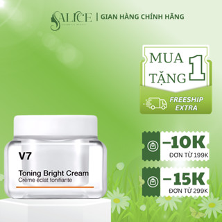 Kem Dưỡng Trắng Da V7 Toning Light  Hàn Quốc,  50Gr Dưỡng Trắng Căng Bóng, Nâng Tone