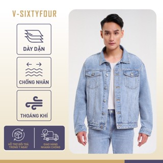 Áo Khoác Nam Dáng Rộng Màu Xanh Sáng. Bright Blue Men's Loose Jacket - 223MD4044B1930