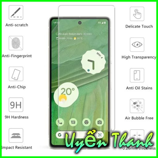 Cường lực trong suốt Google Pixel 2 2XL 3 3XL 3AXL 4 4A 4XL 5 5A 6 6A 7 7A 4g 5g