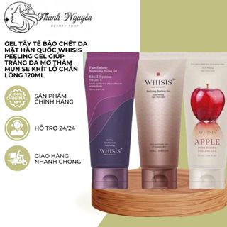   Giá Sỉ Xả Gel Tẩy Tế Bào Chết Da Mặt Hàn Quốc WHISIS Peeling Gel Giúp Trắng Da Mờ Thâm Mụn Se Khít Lỗ Chân Lông 120ml 