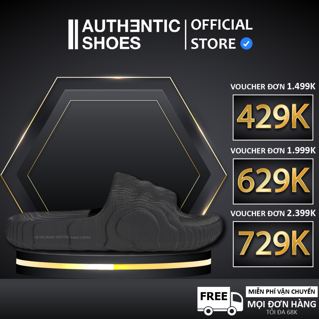 [ CHÍNH HÃNG ] Dép Adidas Adilette 22 'Black' GX6949 ♡ Authentic Shoes