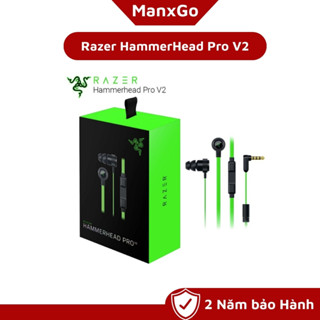 Tai Nghe Razer Hammerhead Pro V2 New Seal 100% FullBox Tai Nghe Có Dây Bass Mạnh Không Delay Chơi Game Mượt BH 2 Năm