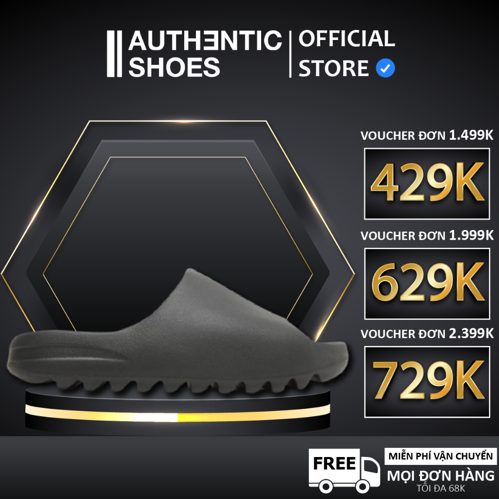 [ CHÍNH HÃNG ] Dép Adidas Slide 'Onyx Black' HQ6448, Dép Cao Su Đi Biển ♡ Authentic Shoes