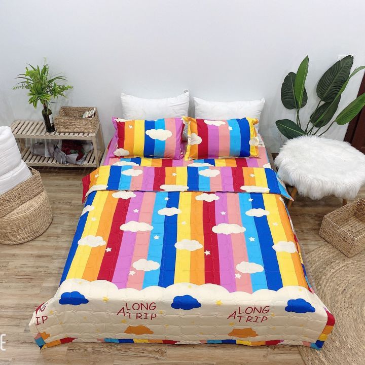 (ƯU ĐÃI)Bộ ga gối polly 1m2 , 3 MÓN (chọn mẫu mới)