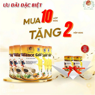   Mua 10 tặng 2  Combo 10 Hộp Sữa Hạt Balance Gold Thầy Ngô Đức Vượng  hộp - 450g  