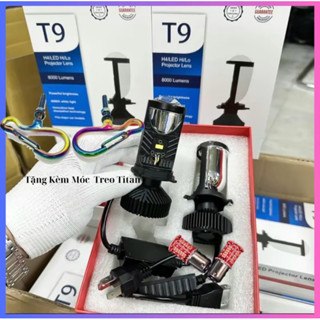 Đèn led bi cầu mini T9 bản cao cấp 2024 chân h4 cho ô tô xe máy BH 24 tháng