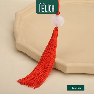 [COMBO 20] Dây Tua Rua Hoa Sen hai mặt ngọc bội trắng treo trang trí - gói quà - decor - phụ kiện... Hàng Đẹp