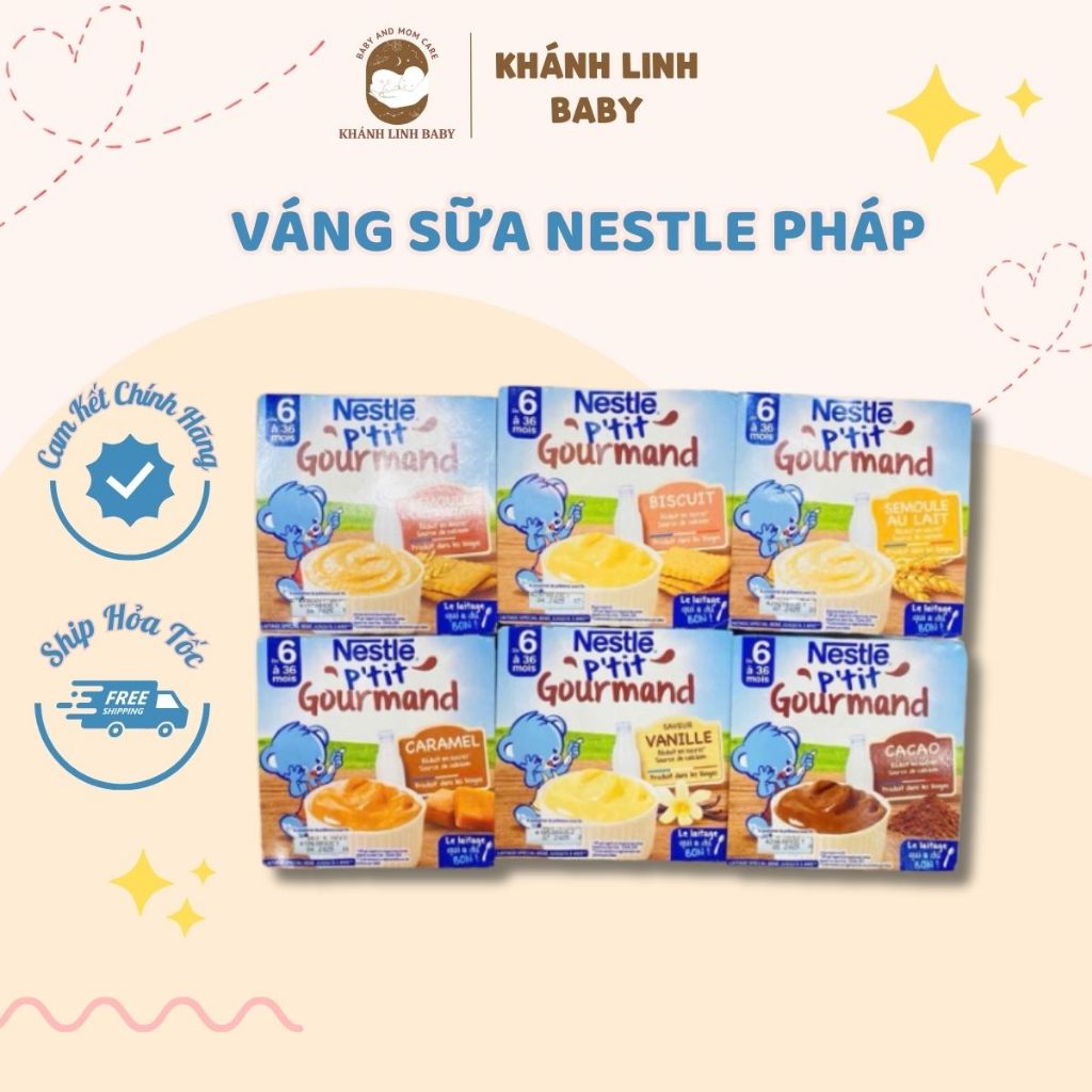 Váng sữa Nestle Pháp đủ bill lốc 4 hộp