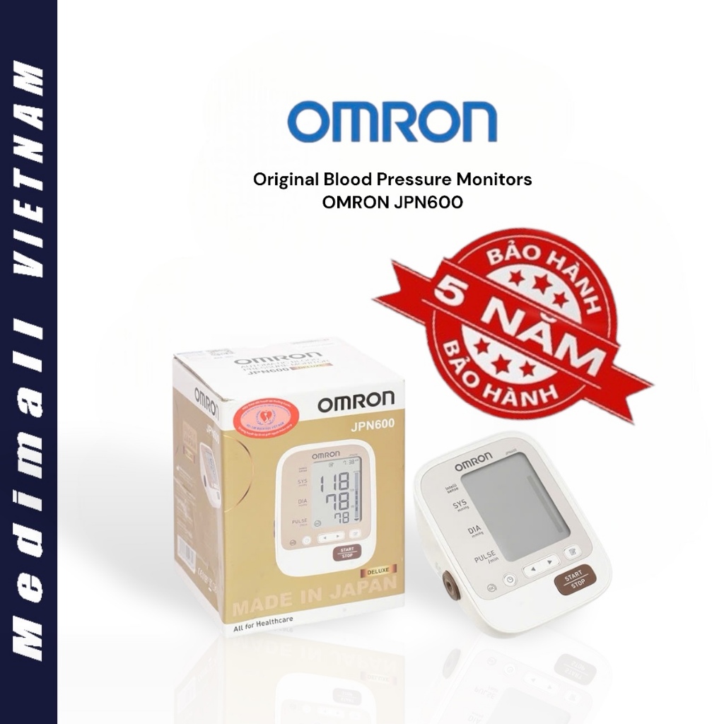 Máy đo huyết áp bắp tay tự động Omron JPN600 chính hãng