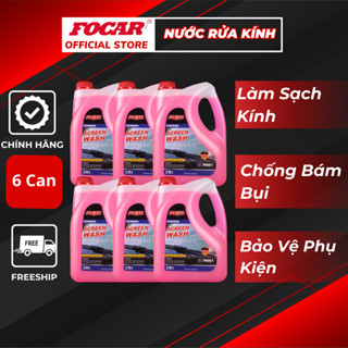 Thùng 6 can Nước rửa kính ô tô FOCAR Summer Screen Wash 2.75L