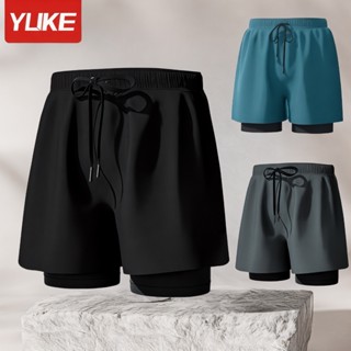 Quần bơi nam 2 lớp dáng ống xuông YUKE - 8797/ Nhập khẩu chính hãng, đã kiểm tra chất lượng