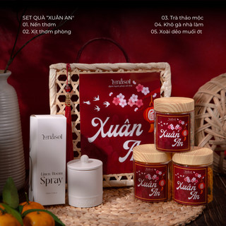   Set quà tặng Tết  SET QUÀ XUÂN AN - NẾN THƠM LUNASOL 