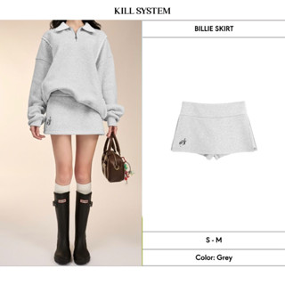 Chân váy nỉ bông có quần bảo hộ Billie thêu logo - Killsystem