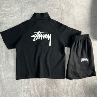 Bộ quần áo cộc Stussssy B3275 Buivintage, chất vải cotton dày dặn thoáng mát.