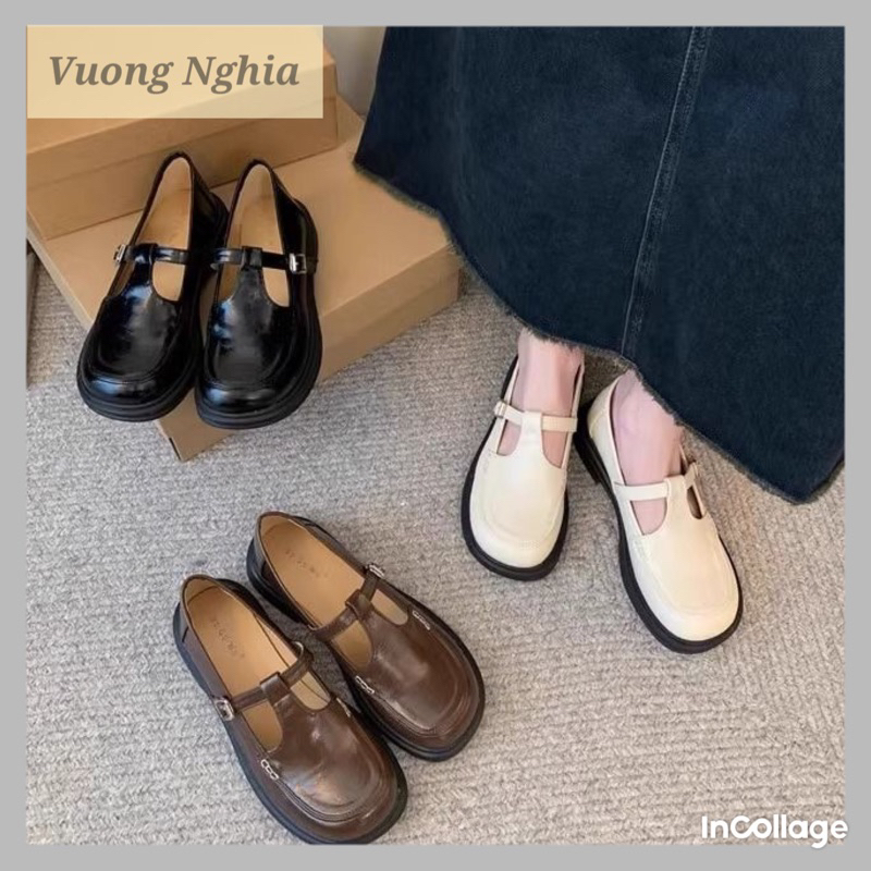 giày oxford giày đốc búp bê giày nữ xinh phong cách vintage