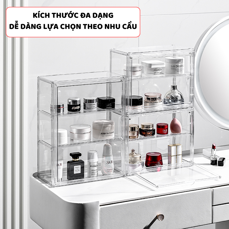 Hộp Trong Suốt Đựng Mỹ Phẩm ENODA HOME, Hộp Trưng Bày Mỹ Phẩm, Hộp Đựng Đồ Trang Điểm HTS020 | BigBuy360 - bigbuy360.vn
