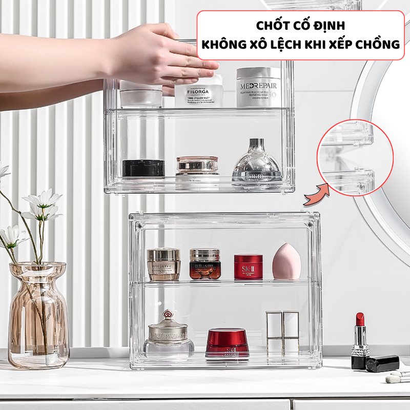 Hộp Trong Suốt Đựng Mỹ Phẩm ENODA HOME, Hộp Trưng Bày Mỹ Phẩm, Hộp Đựng Đồ Trang Điểm HTS020 | BigBuy360 - bigbuy360.vn