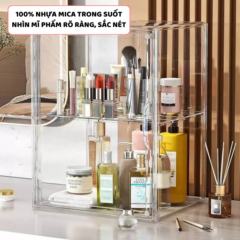 Hộp Trong Suốt Đựng Mỹ Phẩm ENODA HOME, Hộp Trưng Bày Mỹ Phẩm, Hộp Đựng Đồ Trang Điểm HTS020 | BigBuy360 - bigbuy360.vn