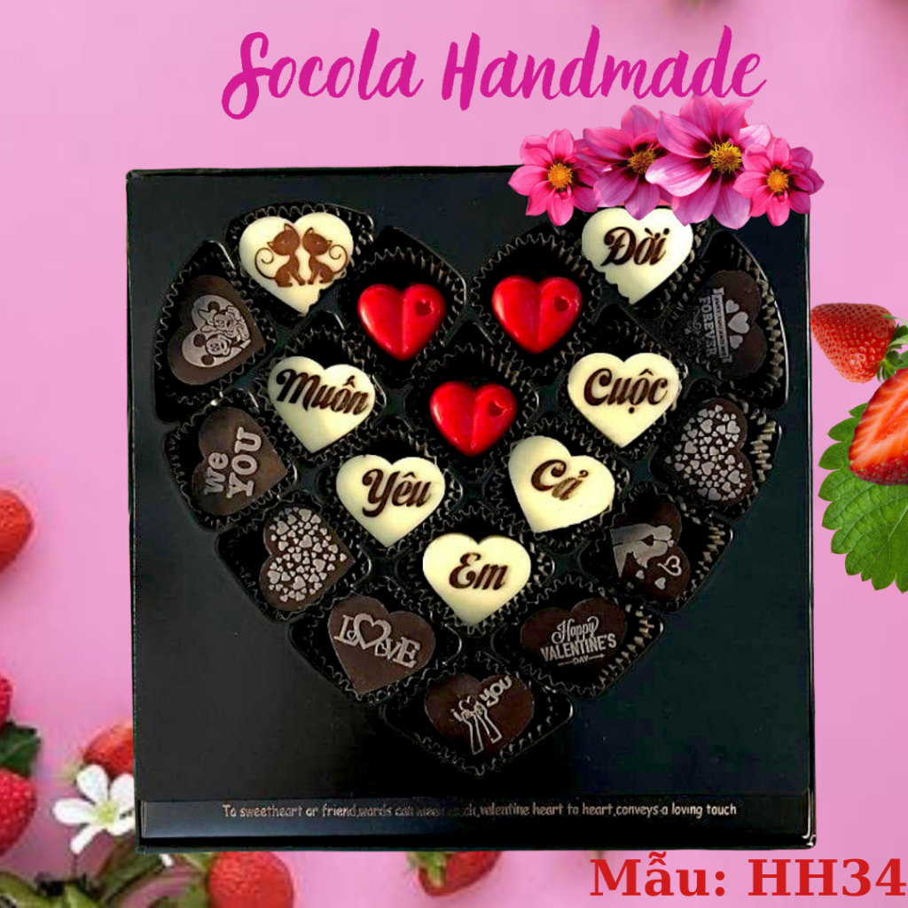Socola valentine (Viết chữ theo yêu cầu)