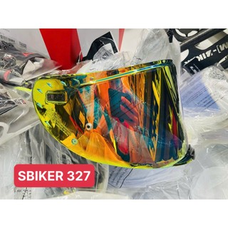 Kính Nón LS2 FF327 Gương Đỏ Reb Xanh - Phụ Kiện Mũ FF327