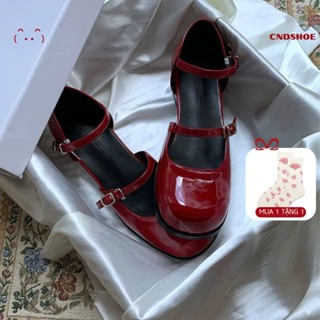 [Chuẩn Hàng QC] GIÀY LOLITA BAOTOU BÚP BÊ NỮ DA NỮ ĐẾ BẰNG VINTAGE KIỂU PHÁP - chất da mềm, êm chân