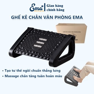 Ghế kê chân công thái học cao cấp cho dân văn phòng Ema, giảm tê chân, giúp ngồi đúng tư thế