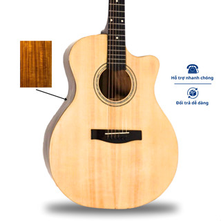 Đàn Guitar Acoustic Mã ST-X2 Gỗ Còng Đỏ Full Solid ST.Real Guitar Sài Thành