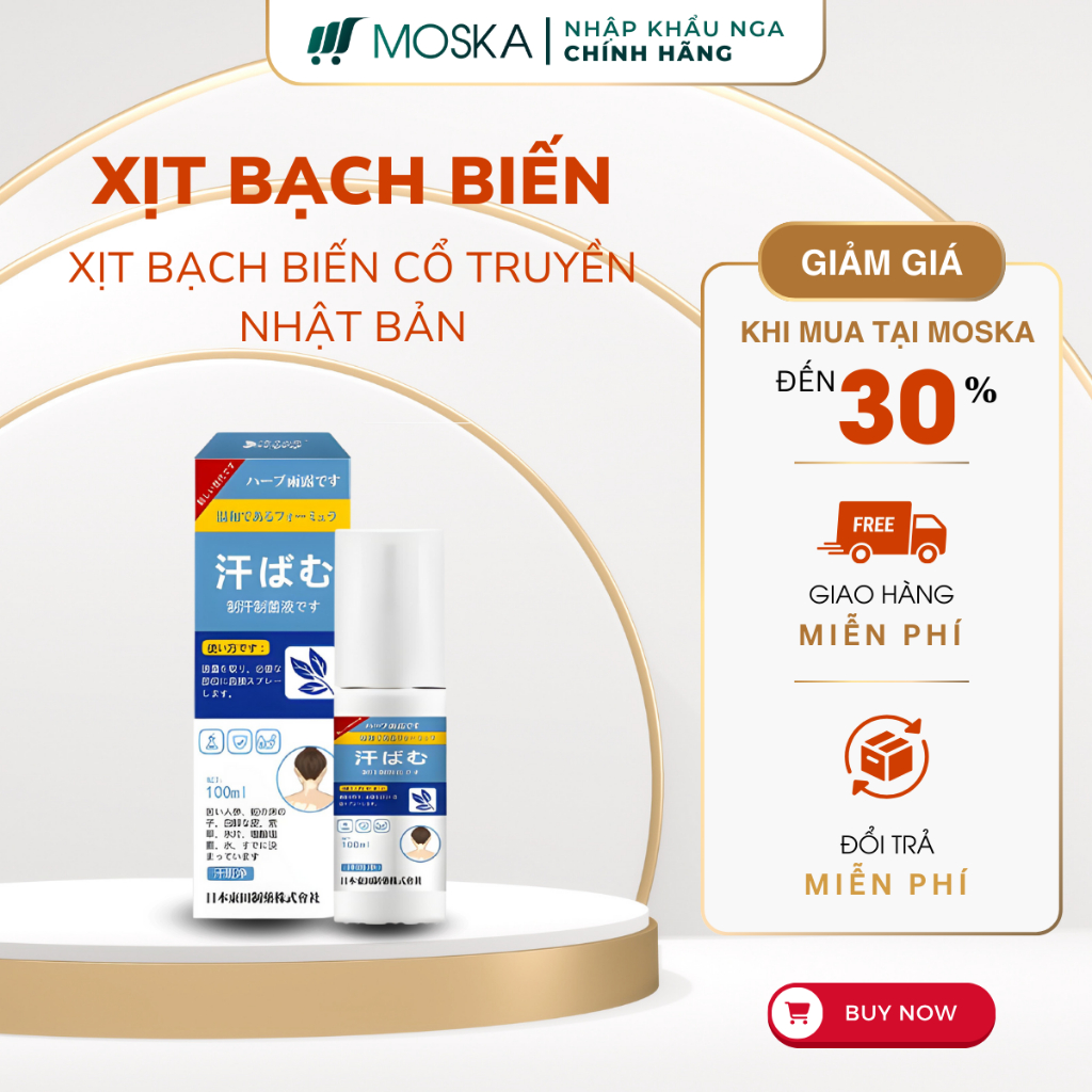 Xịt Bạch Biến Nhật Bản Senko - Tinh Chất Thảo Dược Nhật Bản Loại Bỏ Đốm Trắng, Làm Đều Màu Da, Lang Ben