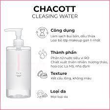 Nước tẩy trang Chacott (Hàng Công Ty)