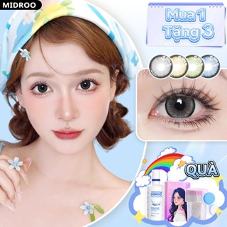 [Mua 1 Tặng 3] Midroo Lens Diamond Kính áp Tròng Kính 0-6 Độ 14.5mm Sử Dụng Trong 1 Năm